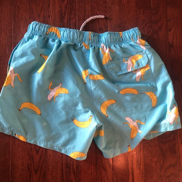 Swim Trunks with Banana Print Design - Picture 2 of 4